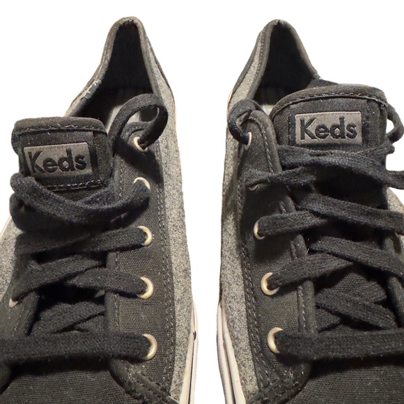 Keds Womens Black And Gray Canvas Lace-Up Low-Top Sneakers Size 8.5 - Picture 3 of 7